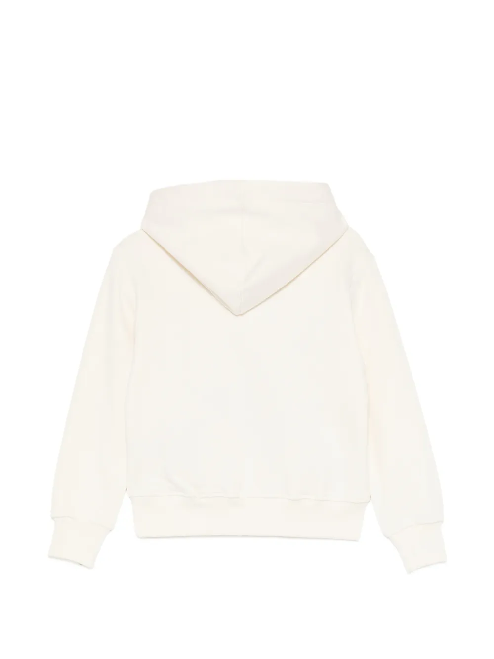 MSGM Kids Hoodie met graffiti-detail en logoprint Beige