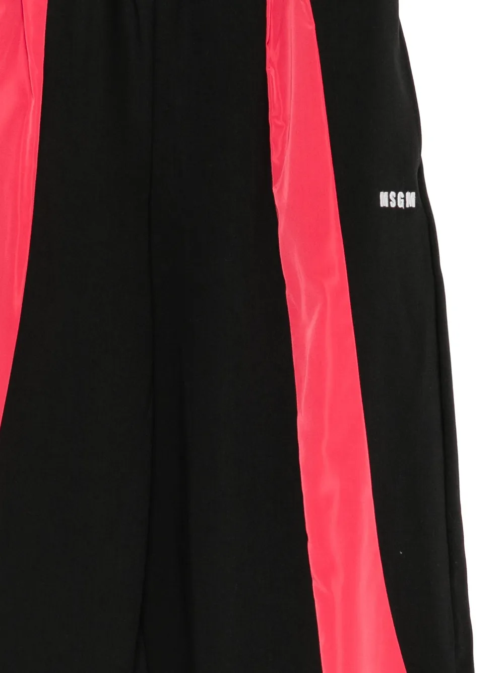 MSGM Kids logo-print side-stripe track pants Zwart