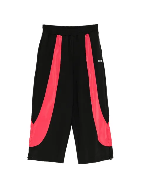MSGM Kids logo-print side-stripe track pants