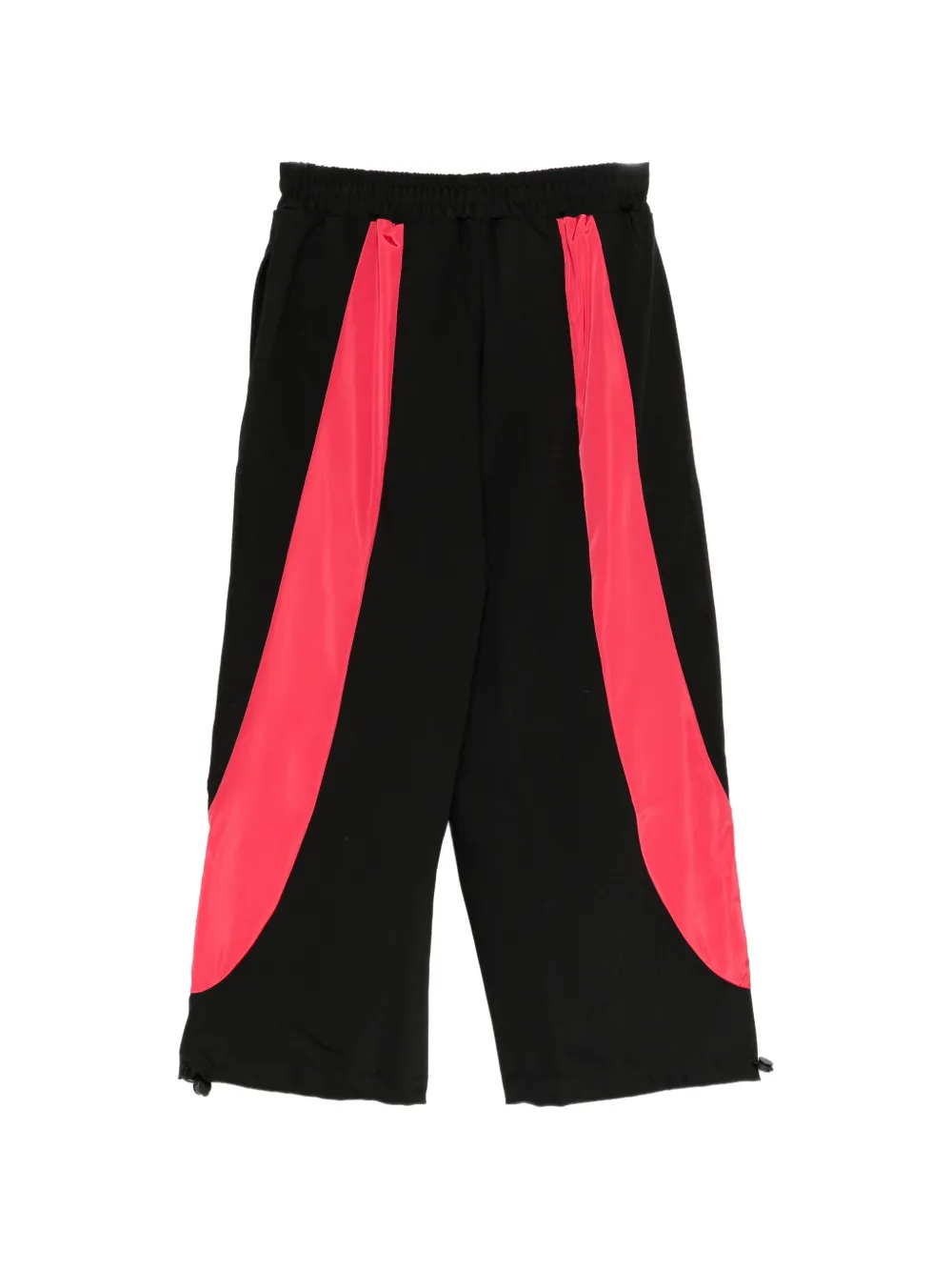 MSGM Kids logo-print side-stripe track pants Zwart