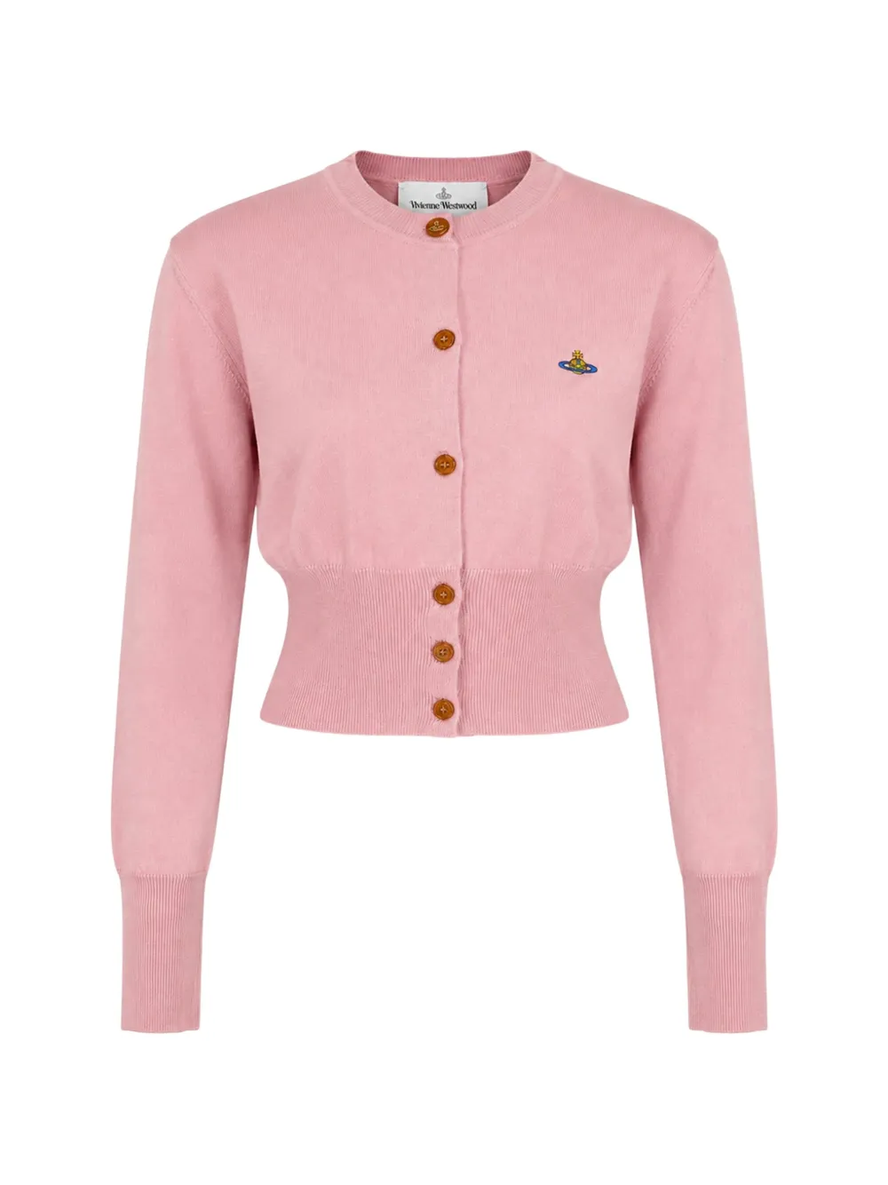 Vivienne Westwood Bea Cropped Cardigan In 핑크