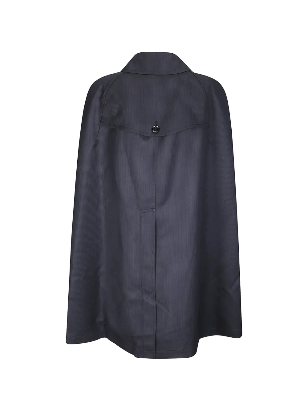 Junya Watanabe Jas met krijtstreep en cape Zwart