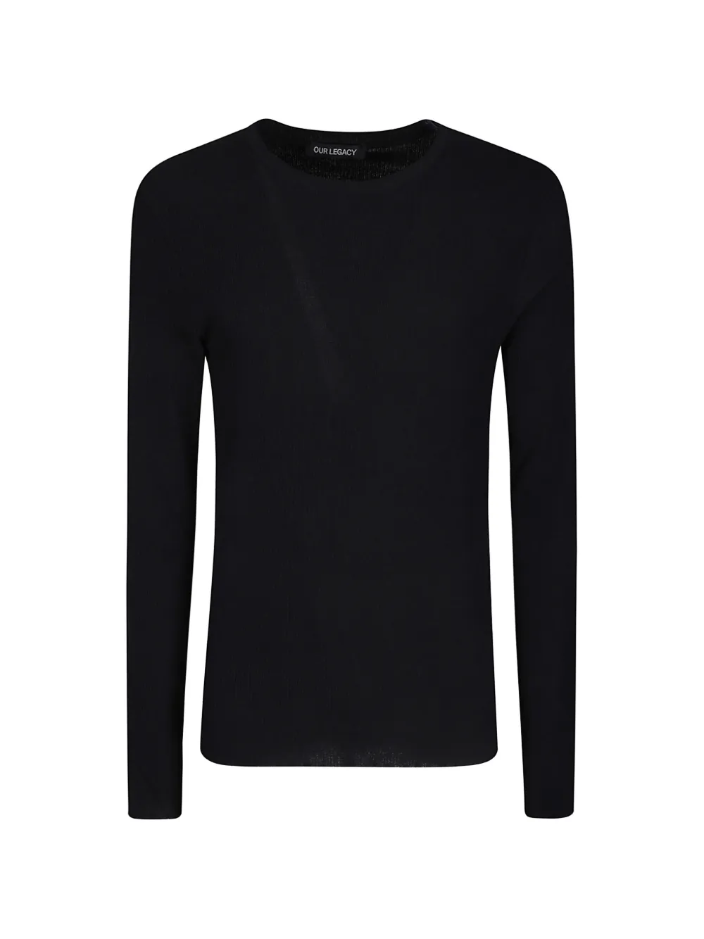 OUR LEGACY ribbed-knit sweater - Nero