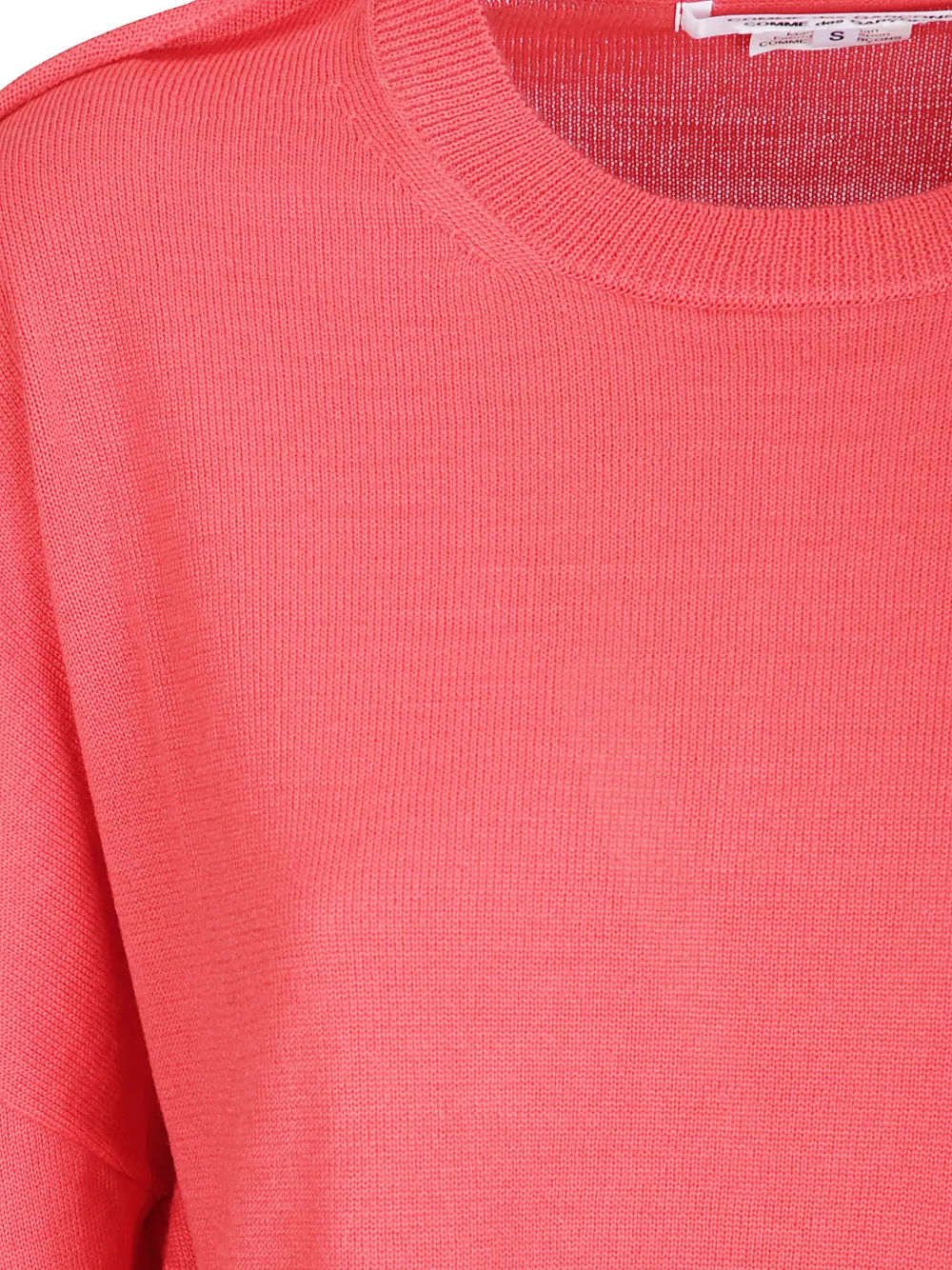 Comme Des Garçons Trui met verlaagde schouders en uitgesneden details Rood