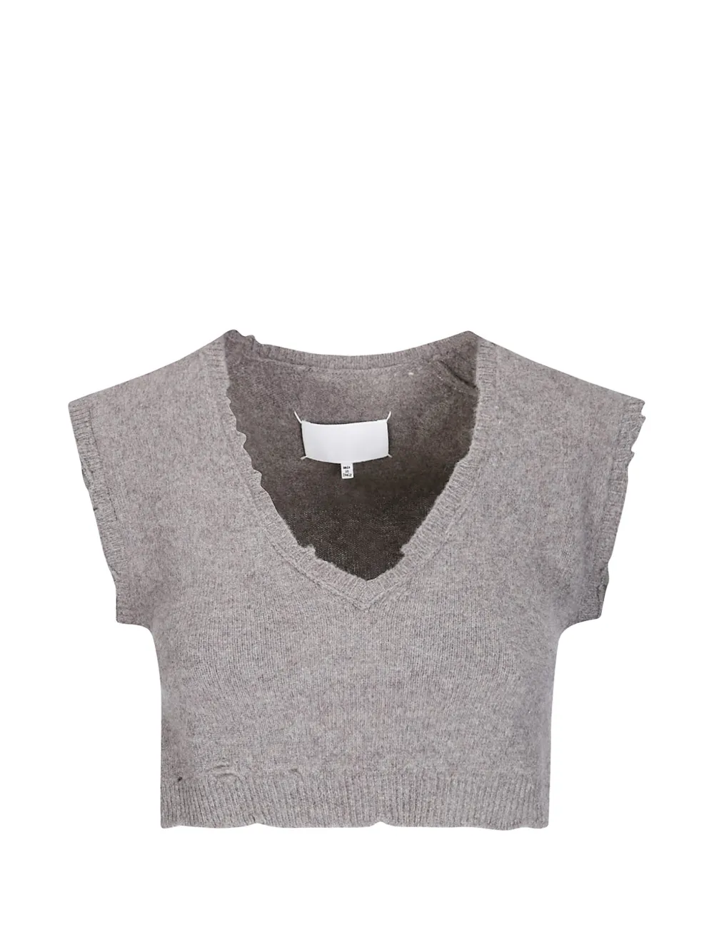 Maison Margiela Lived-In knitwear top - Grigio