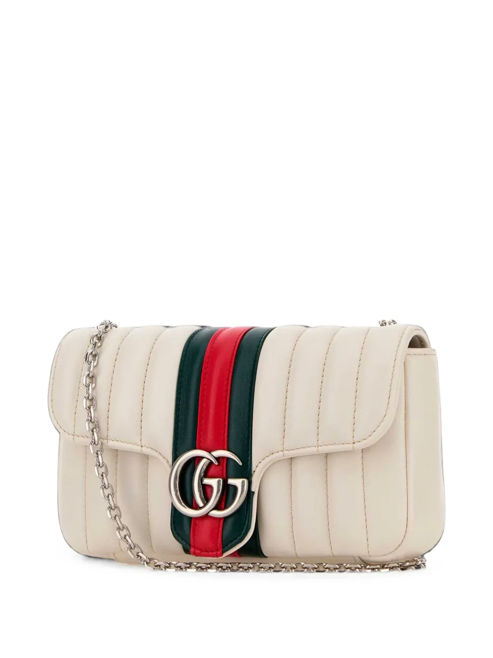 Gucci Jetset GG Marmont schoudertas Wit