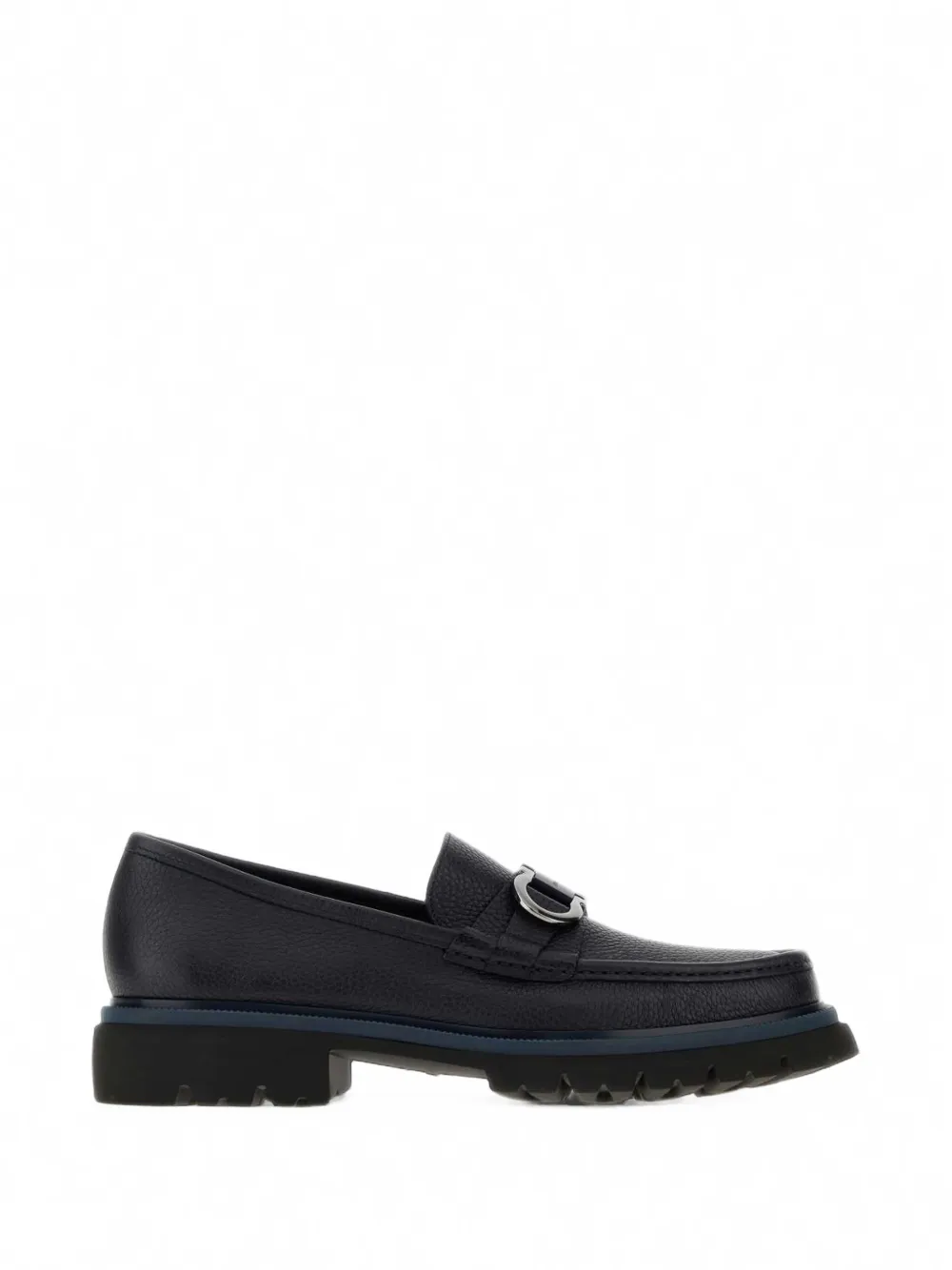 Ferragamo Gancini ornament loafer - Blu
