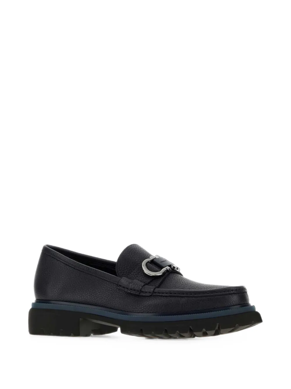 Ferragamo Gancini ornament loafers Blauw