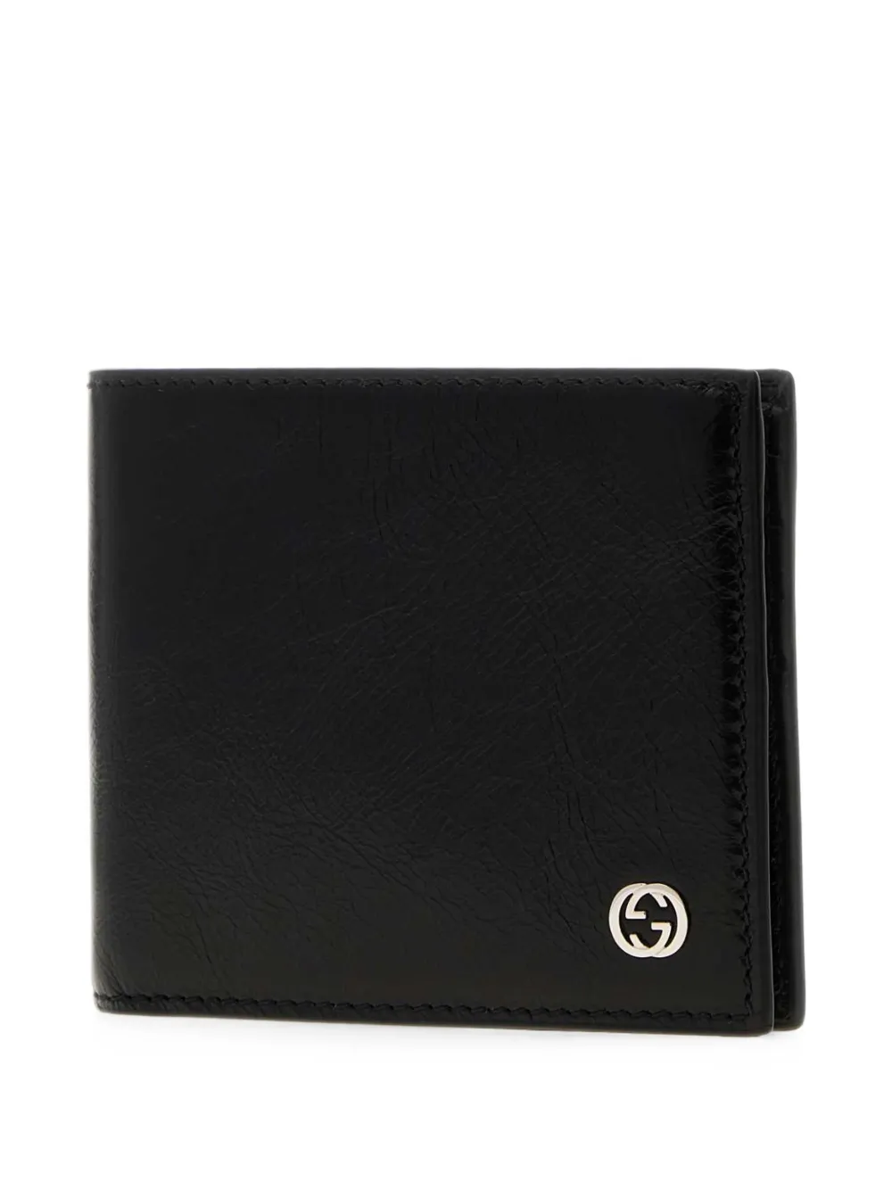 Gucci Interlocking G leren portemonnee Zwart