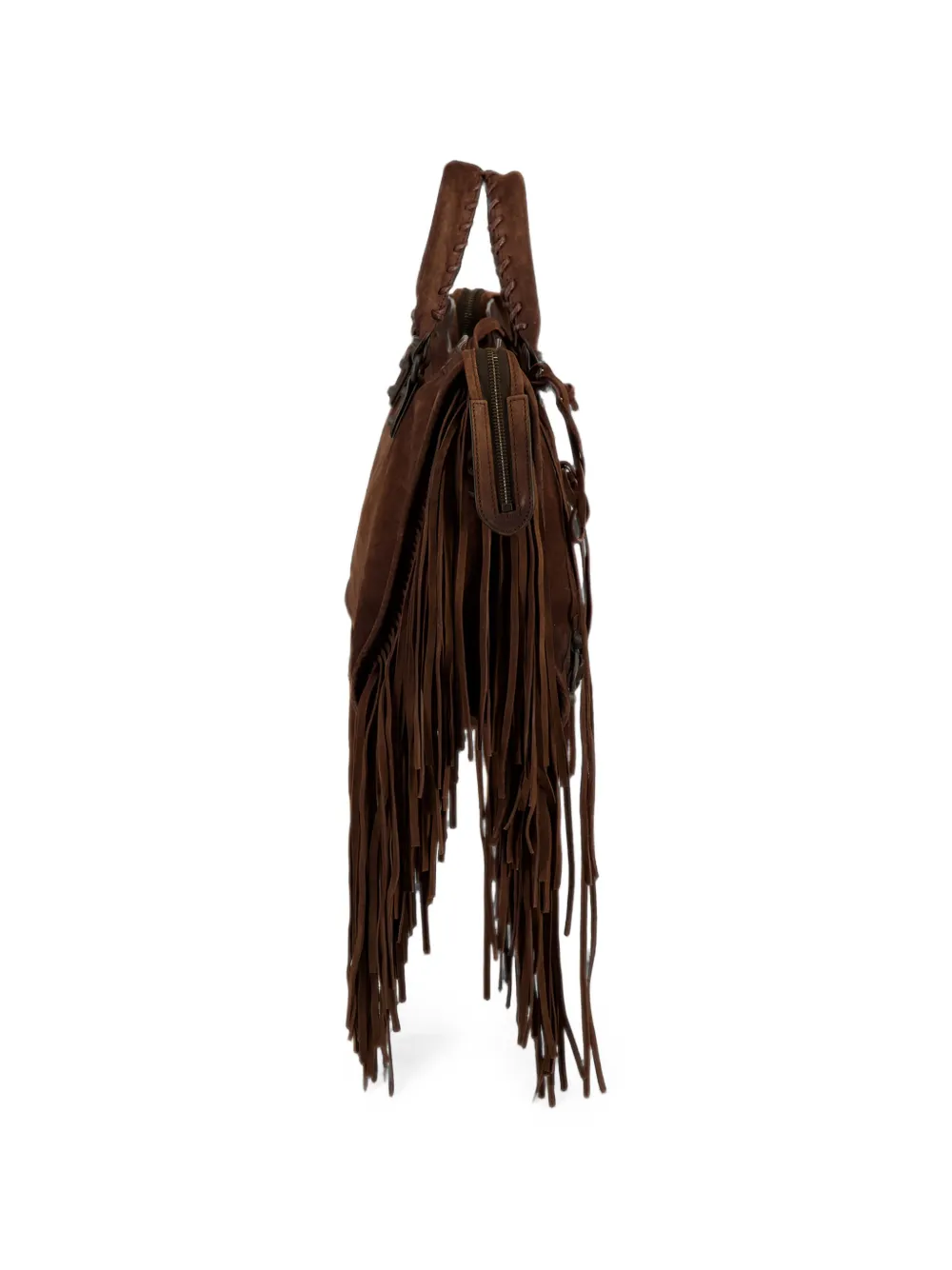 Balenciaga medium Le City fringe-detail tote bag Bruin