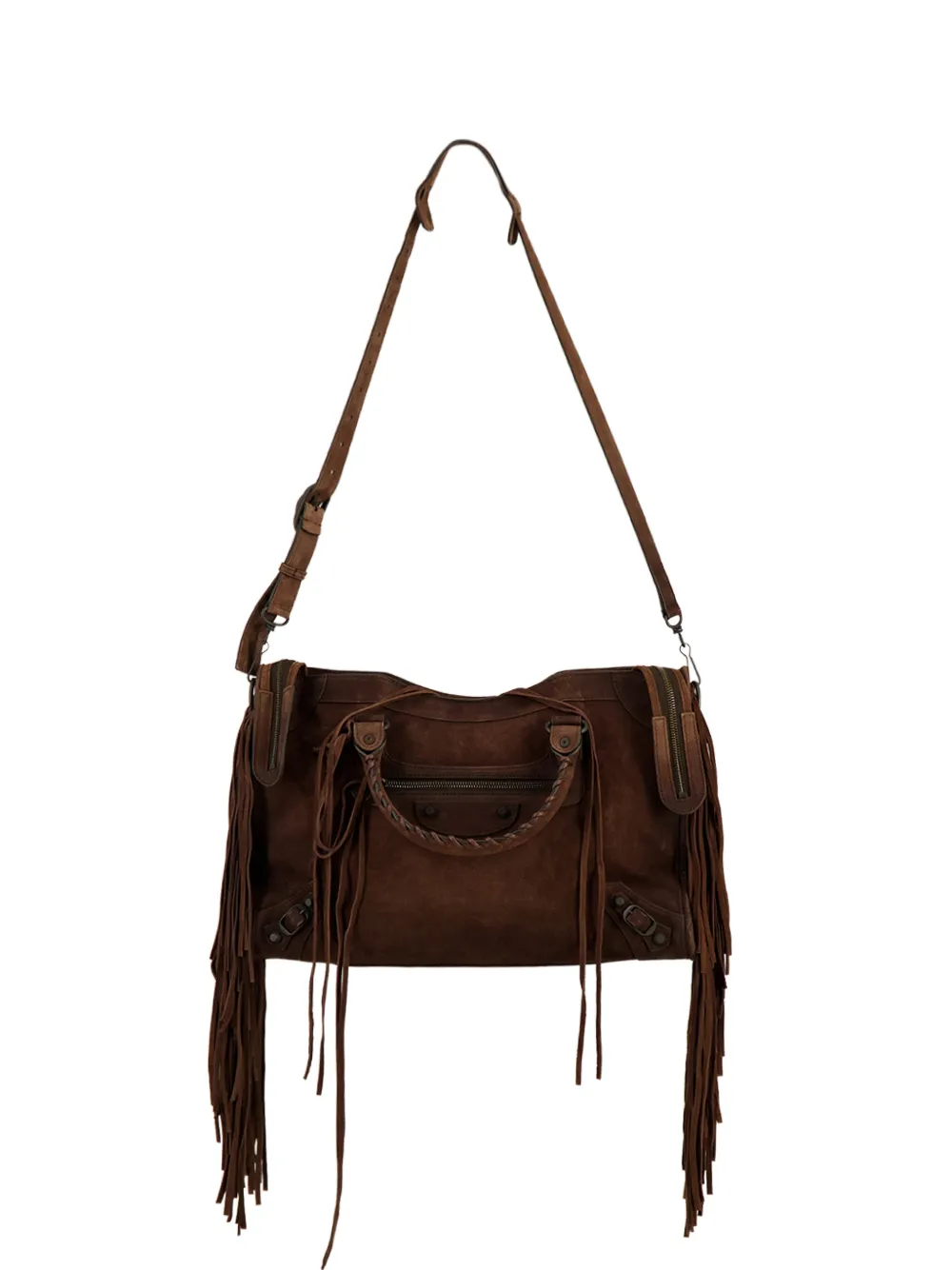 Balenciaga medium Le City fringe-detail tote bag