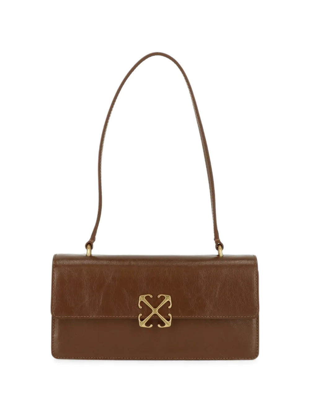 Off-White Arrows logo shoulder bag - Marrone