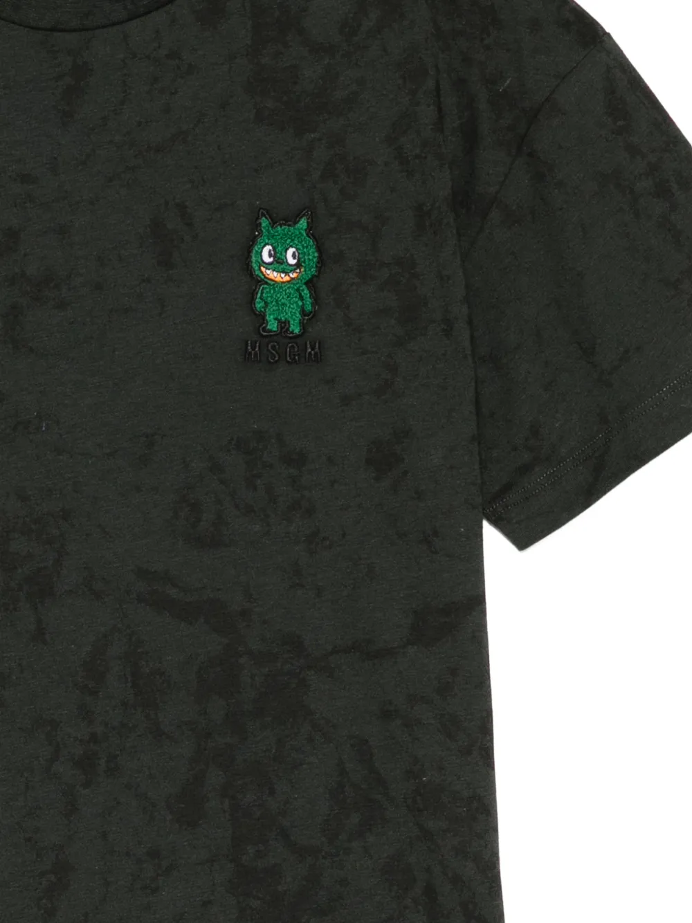 MSGM Kids Over T-shirt met print Groen