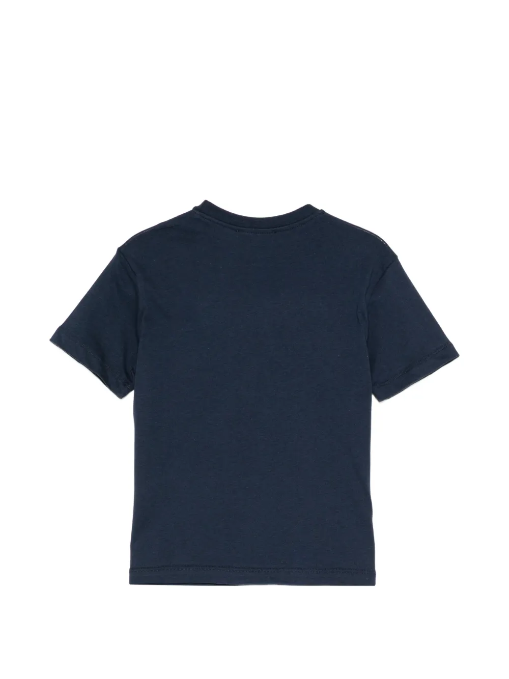 MSGM Kids logo-print cotton T-shirt Blauw
