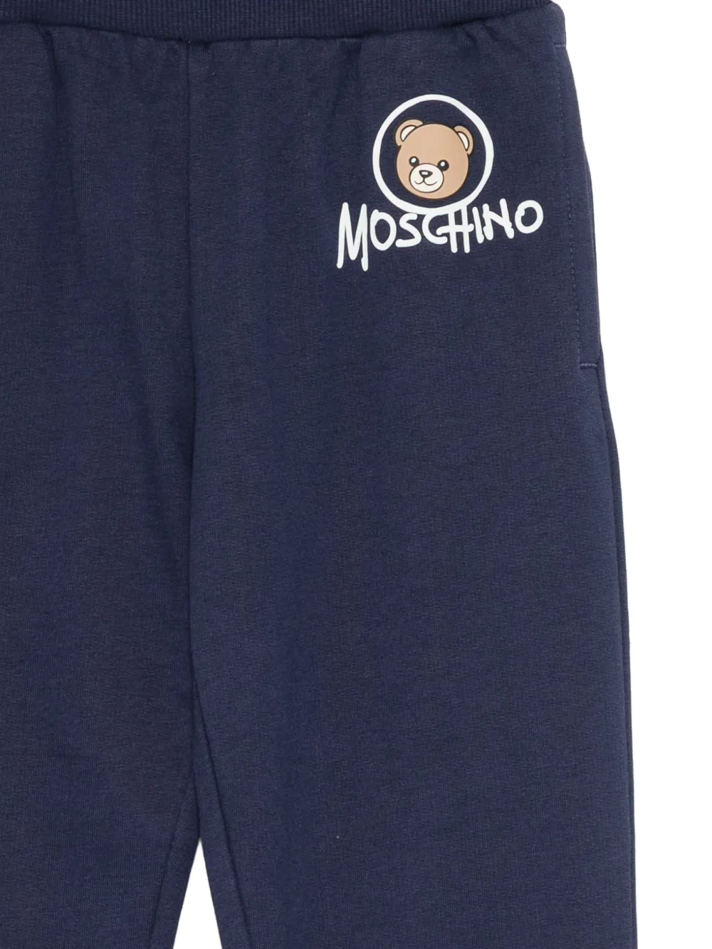 Moschino Kids Teddy Bear trainingsbroek met logo-print Blauw