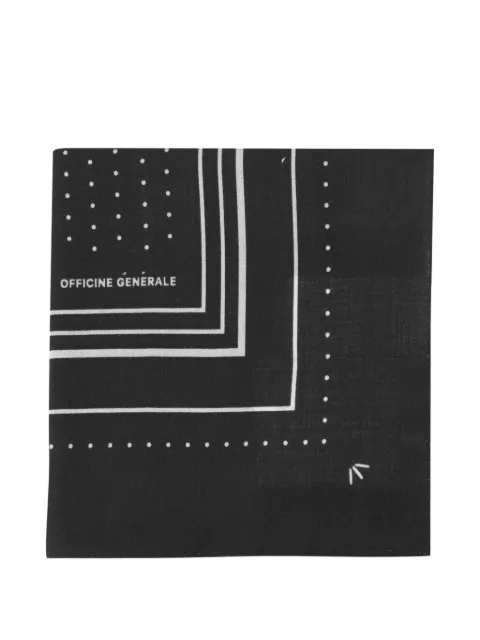 Officine Generale polka-dot wool scarf