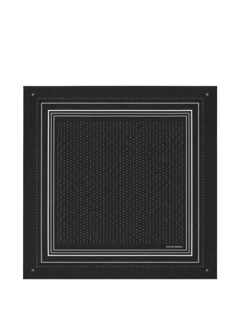 Officine Generale polka-dot wool scarf