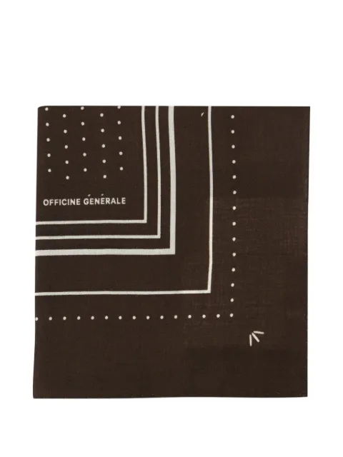 Officine Generale polka-dot wool scarf