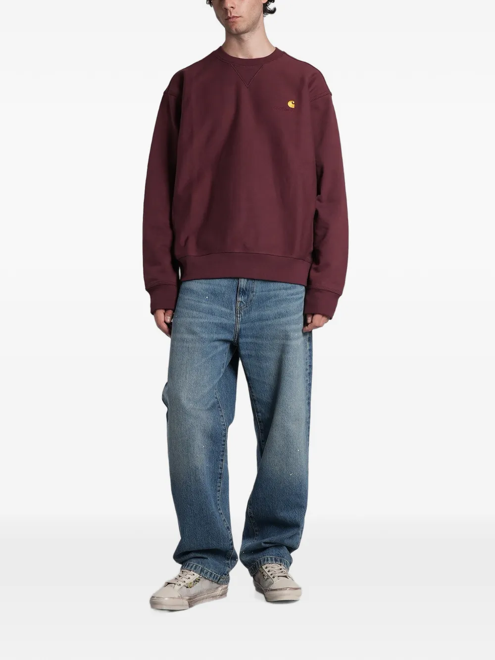 Carhartt WIP Trui met geborduurd logo Rood