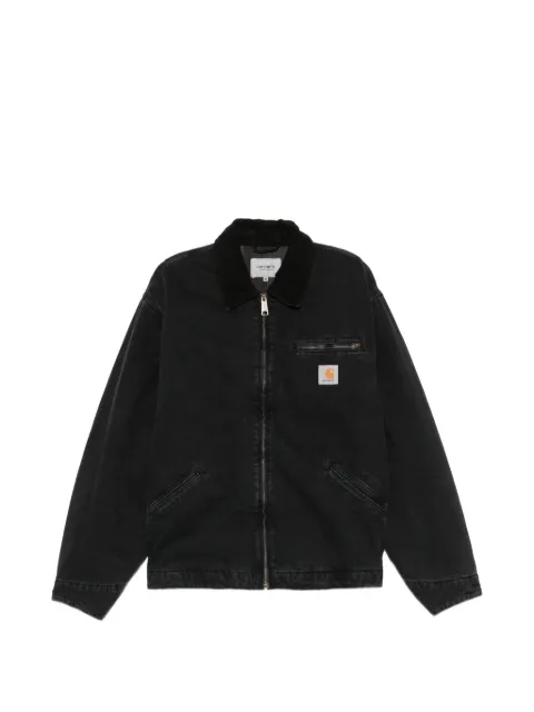 Carhartt WIP logo-patch corduroy-collar jacket