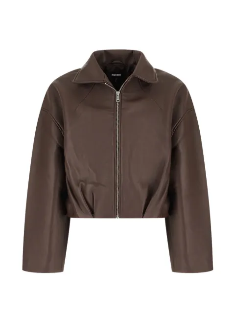 ROTATE BIRGER CHRISTENSEN cropped leather jacket