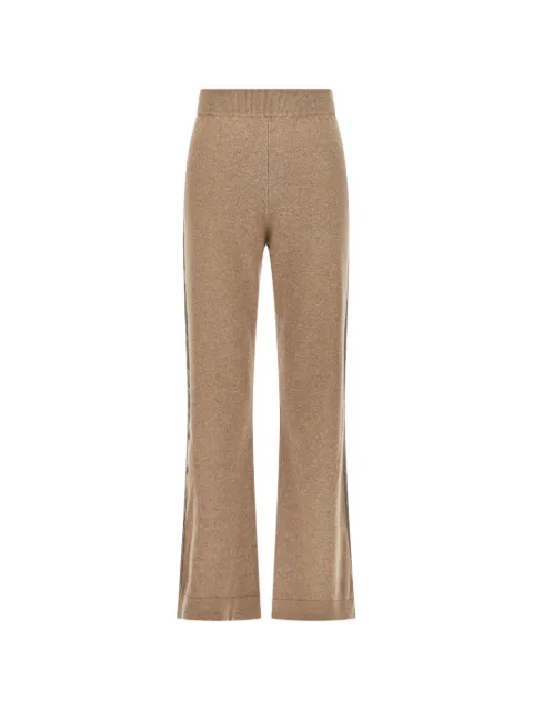 ANDRÈ MAURICE beaded-trim knitted trousers