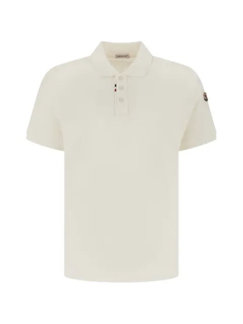 Moncler playera tipo polo con parche del logo