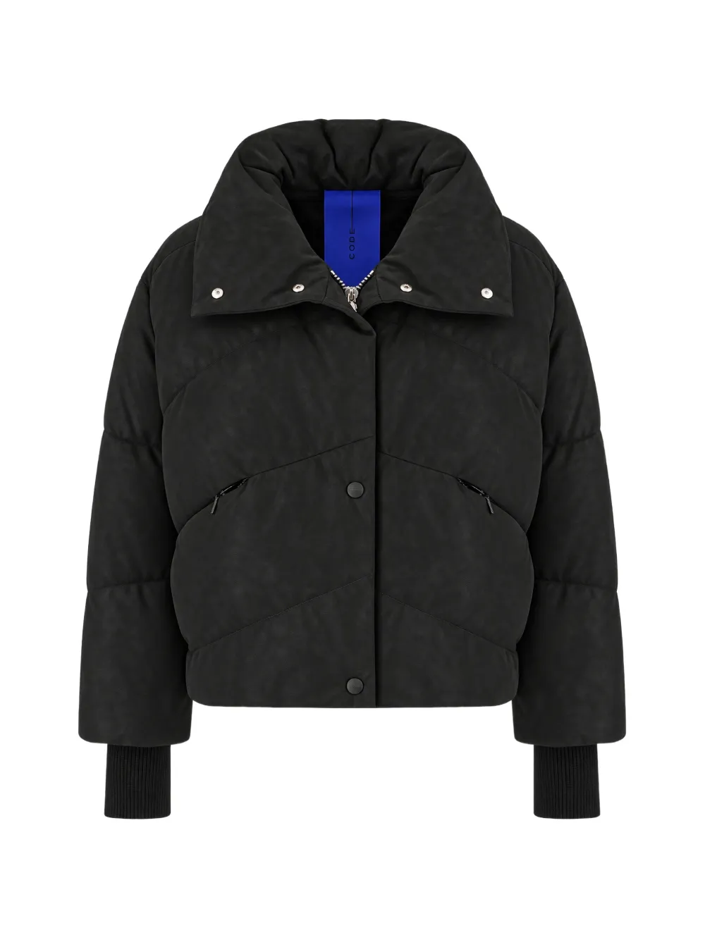 Duno Lydia quilted high-neck jacket - Nero