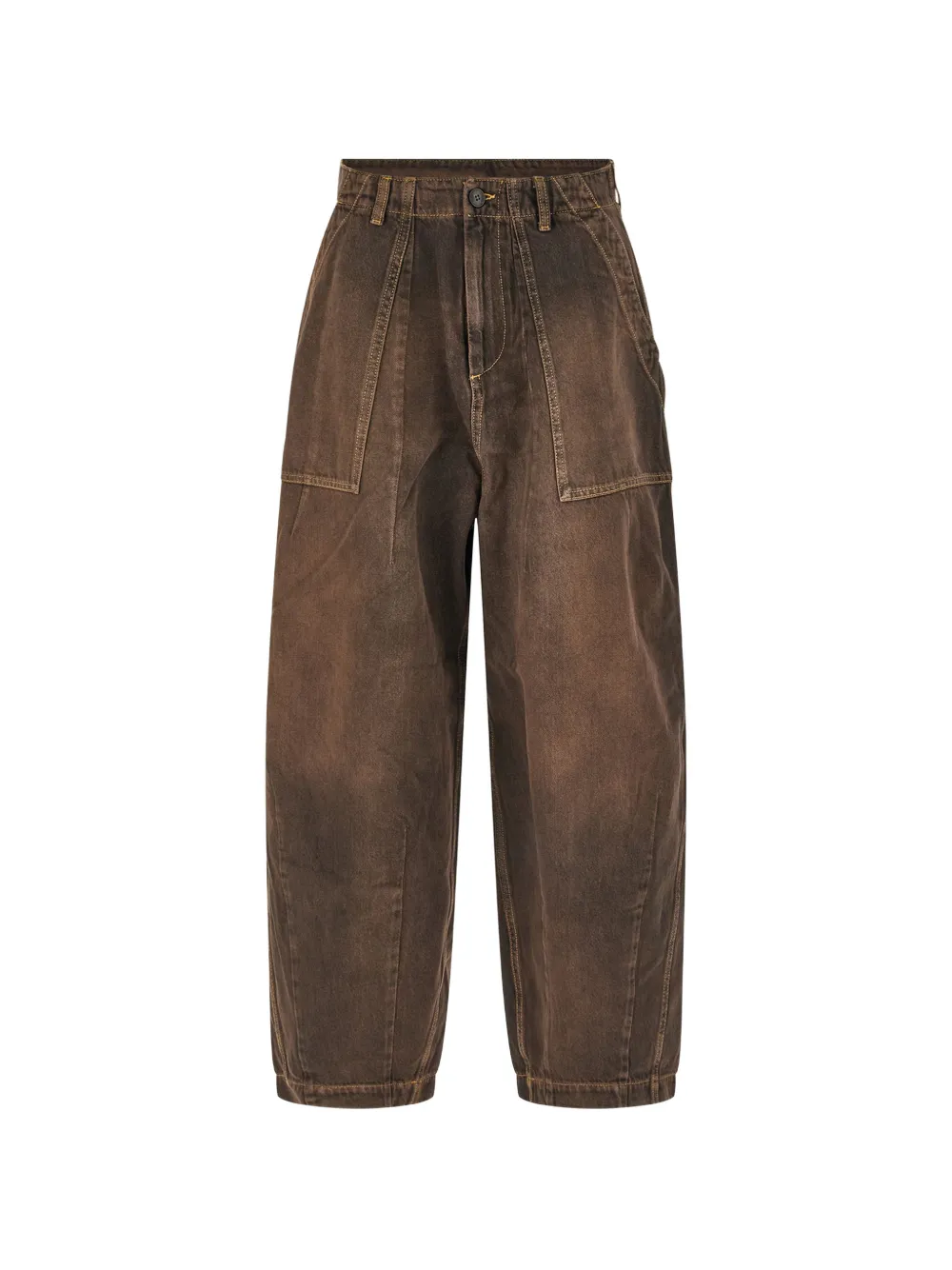 TRUE AVENUE faded wide-leg jeans