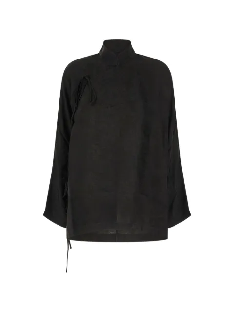 Uma Wang jacquard tie-fastening top