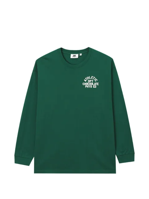 CHOCOOLATE logo-print long-sleeve T-shirt