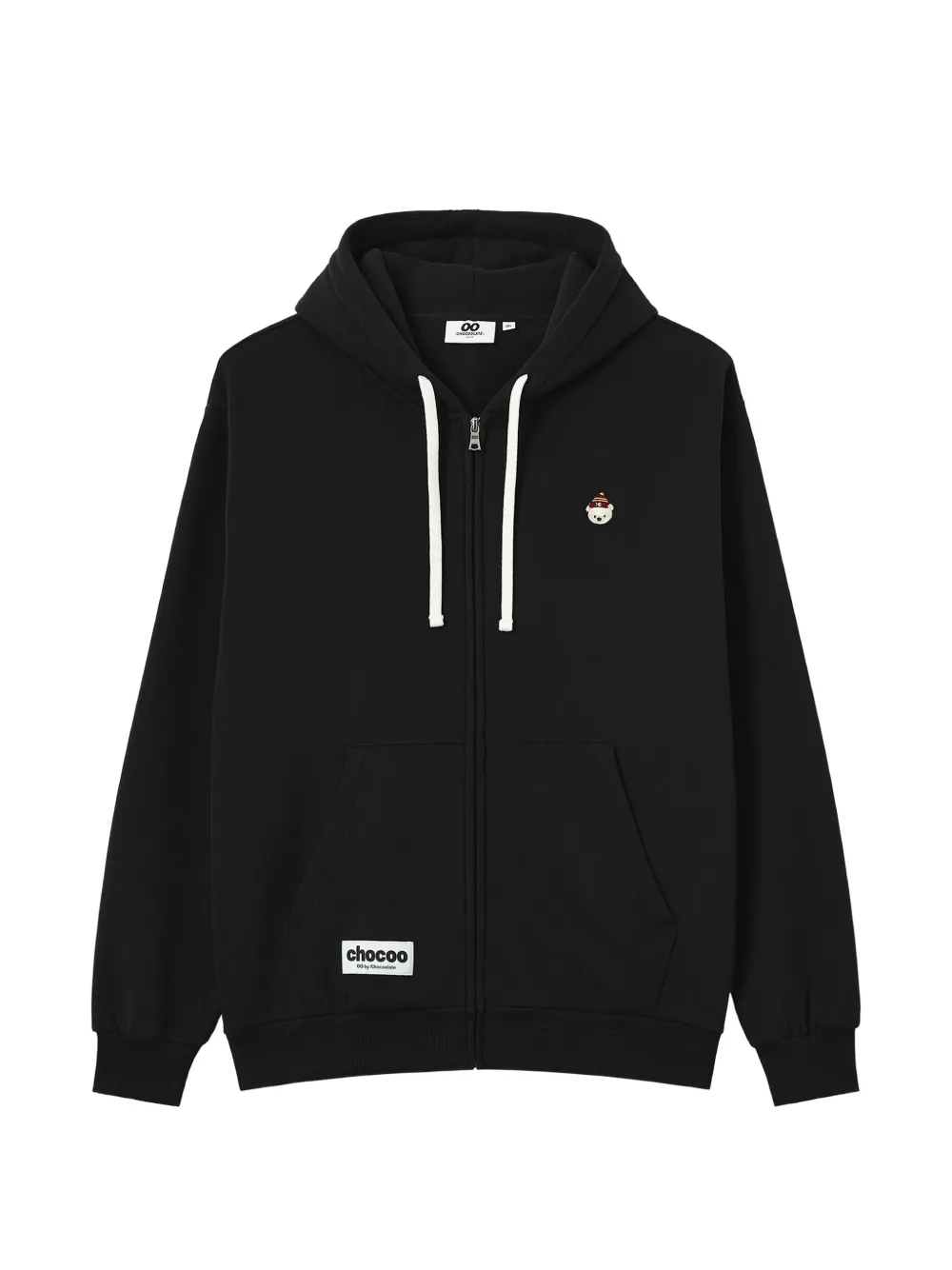 CHOCOOLATE embroidered zip-up hoodie
