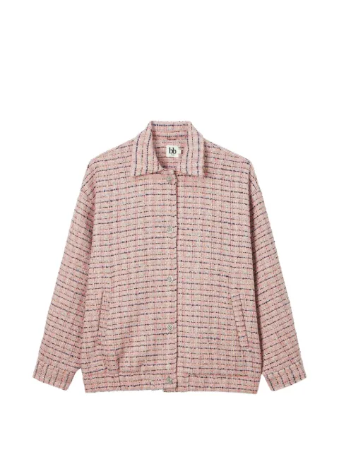 b+ab tweed button-up jacket
