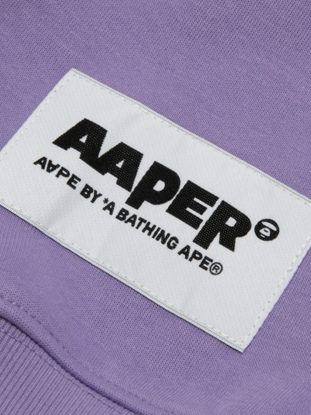 AAPE BY *A BATHING APE Hoodie met logopatch Paars