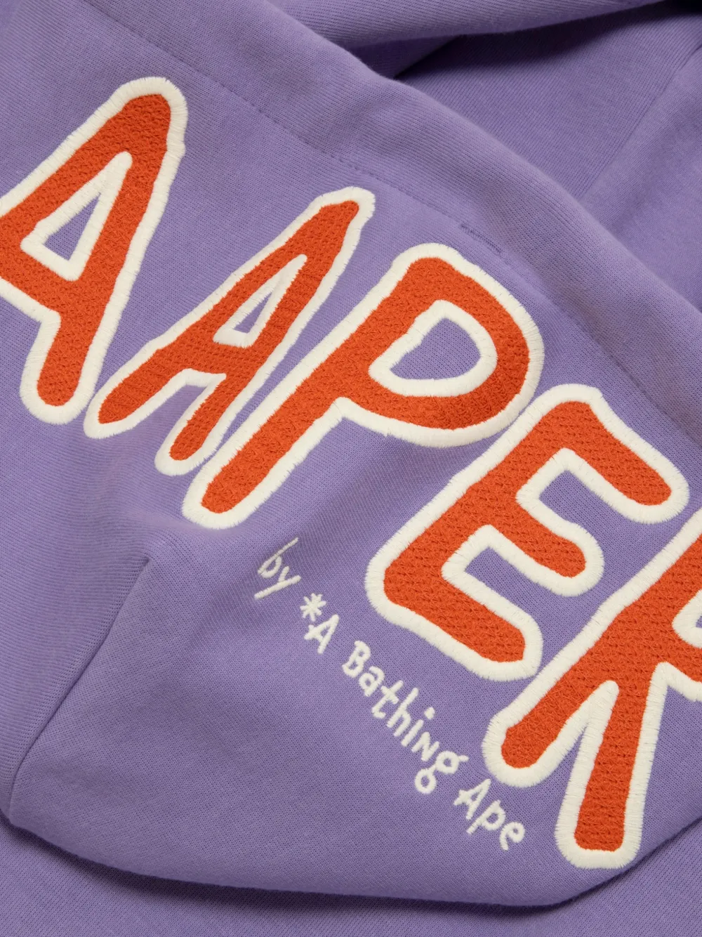 AAPE BY *A BATHING APE Hoodie met logopatch Paars