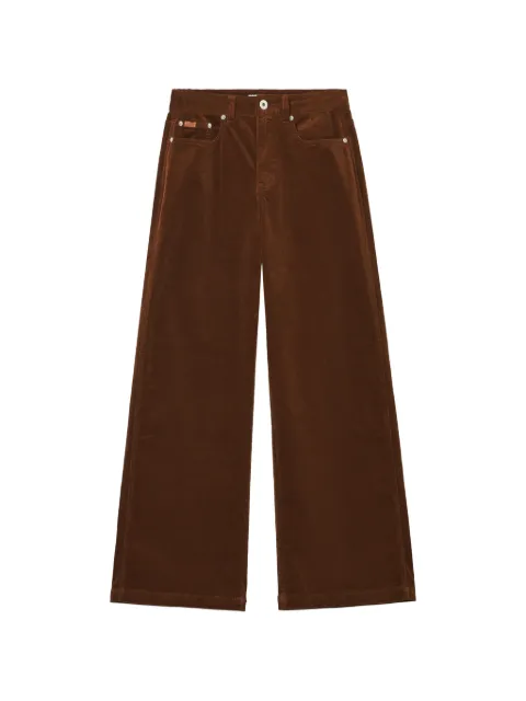 CHOCOOLATE pantalon en velours côtelé à coupe ample
