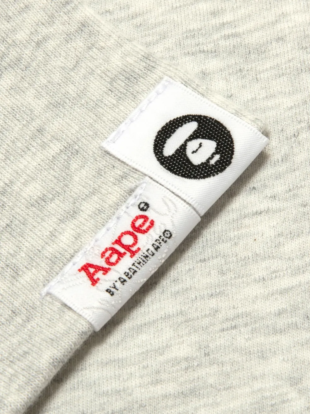 AAPE BY *A BATHING APE graphic-print long-sleeve T-shirt Grijs
