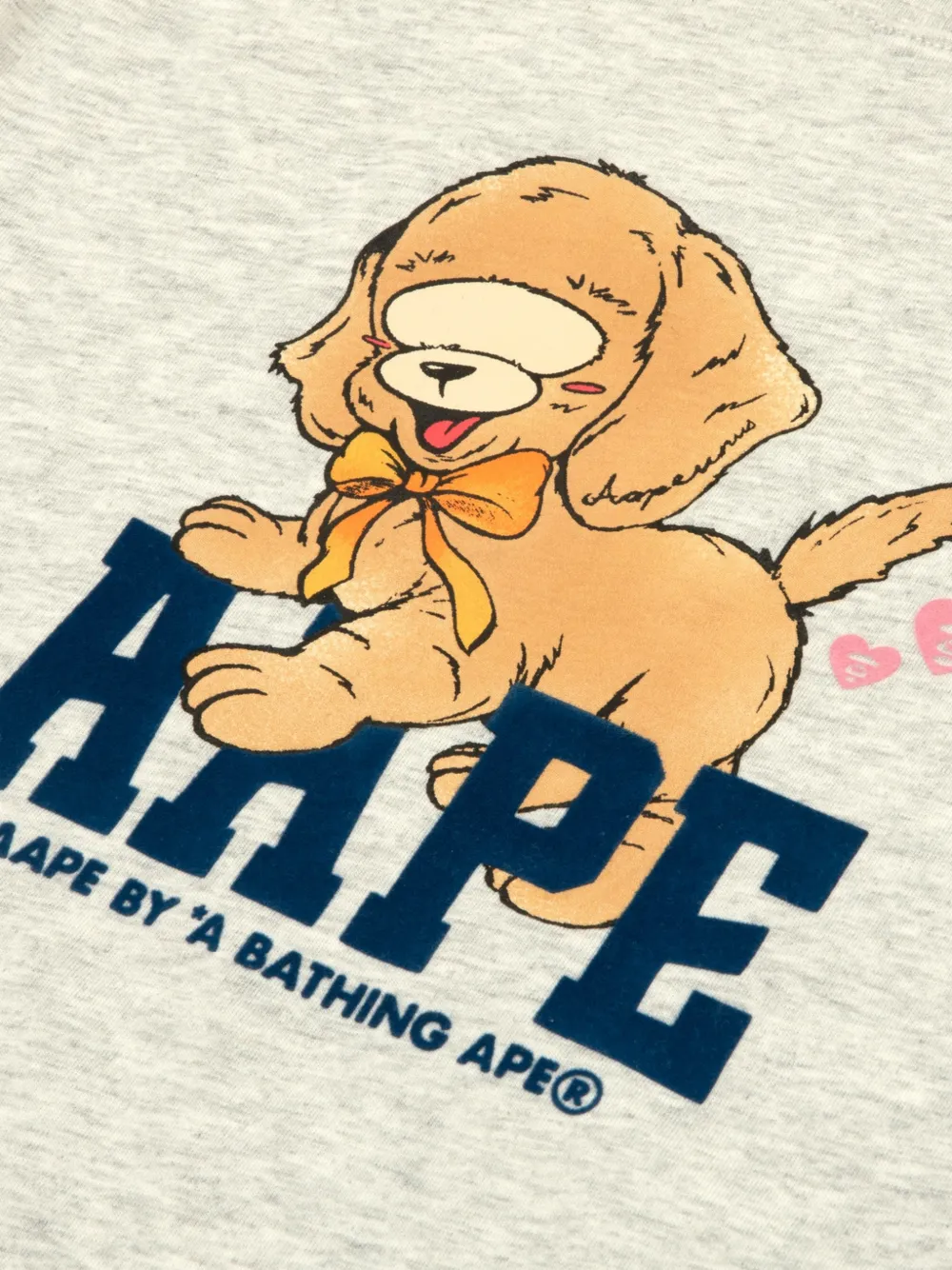 AAPE BY *A BATHING APE graphic-print long-sleeve T-shirt Grijs