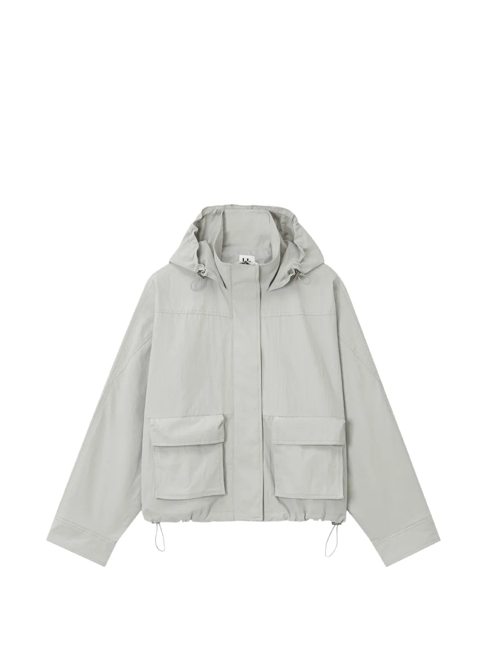 b+ab hooded oversized jacket - Grigio