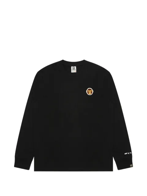 AAPE BY *A BATHING APE® logo-patch long-sleeve T-shirt