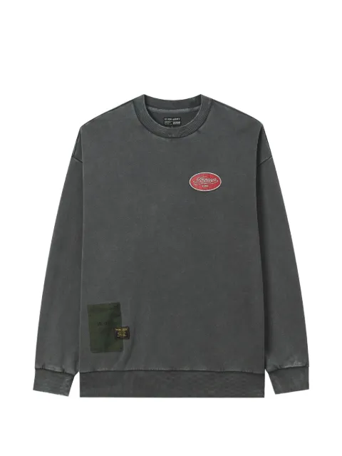 izzue graphic-print patch-detail sweatshirt