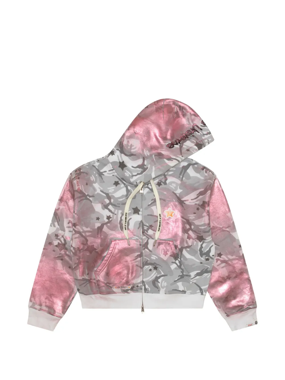 AAPE BY *A BATHING APE® camouflage-print zip-up hoodie