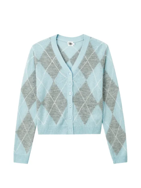 b+ab argyle knit cardigan