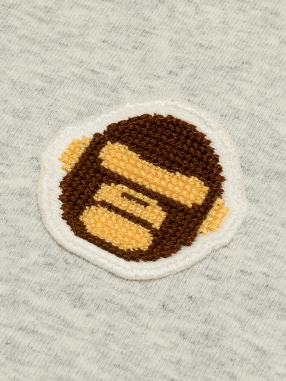 AAPE BY *A BATHING APE T-shirt met logopatch en lange mouwen Grijs