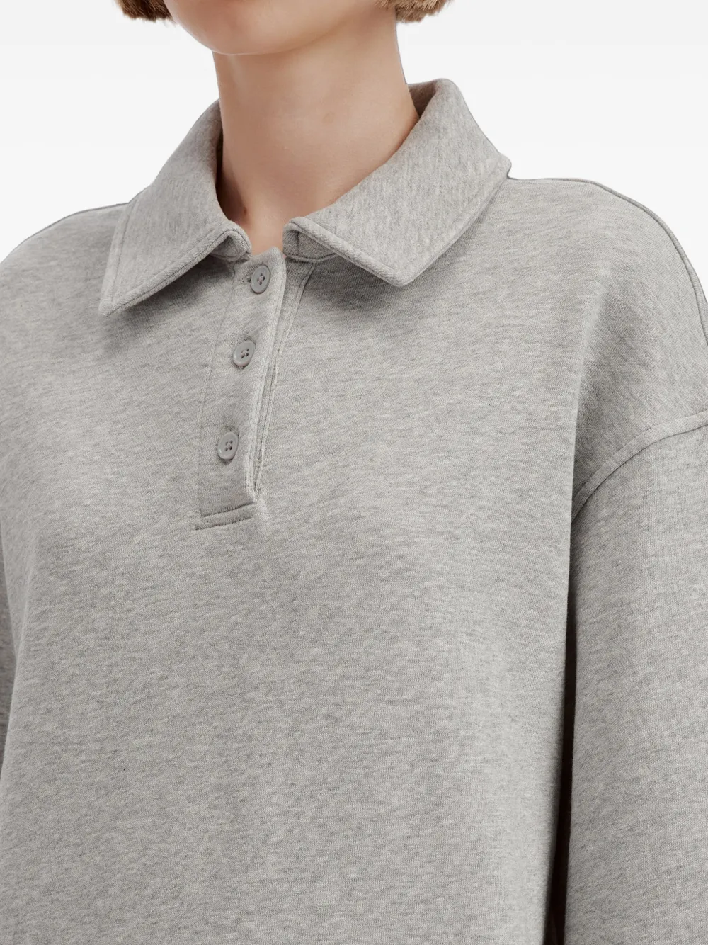 tout a coup Poloshirt met gelaagd detail Grijs