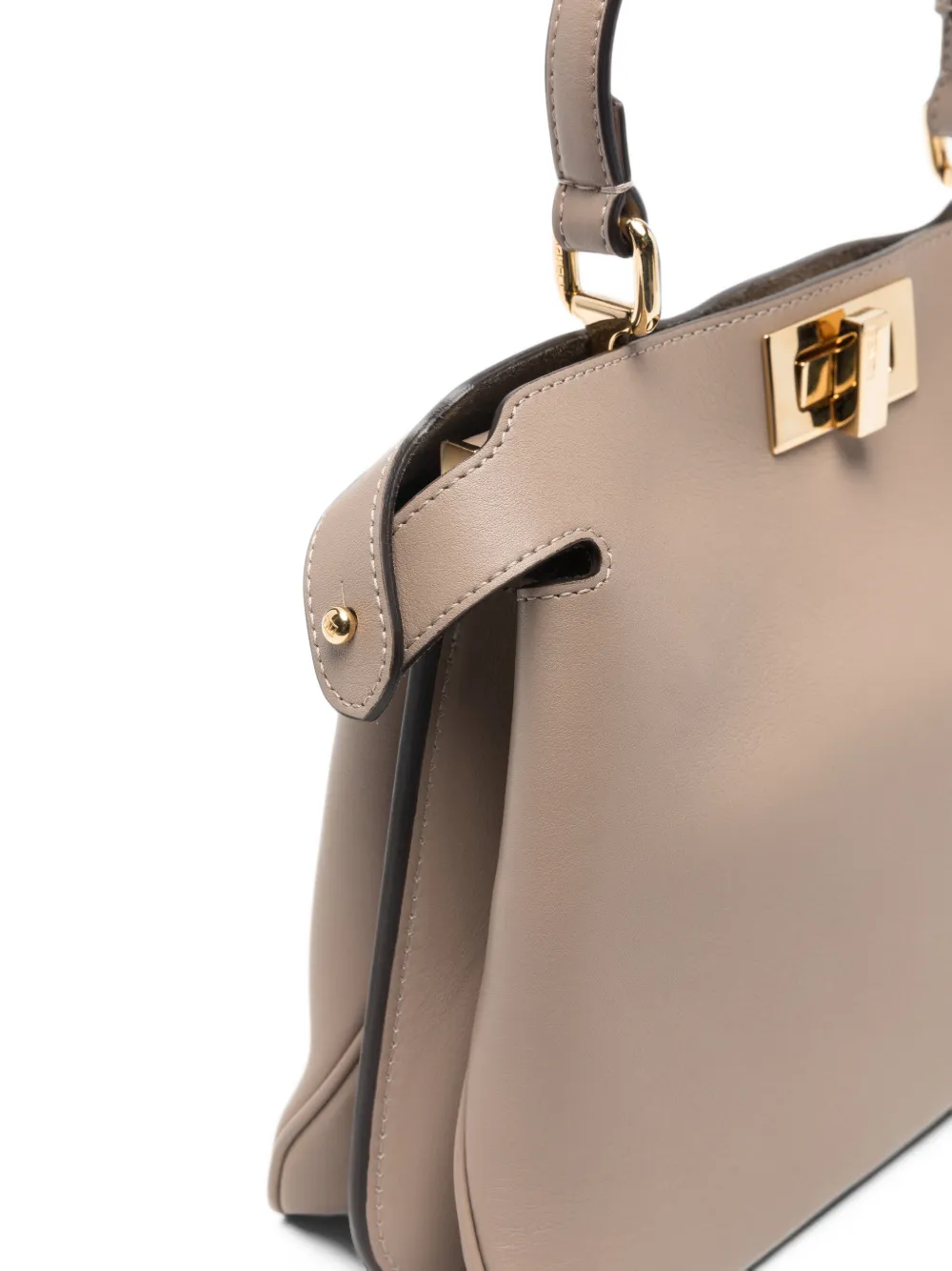 FENDI small Peekaboo Soft tote bag Beige