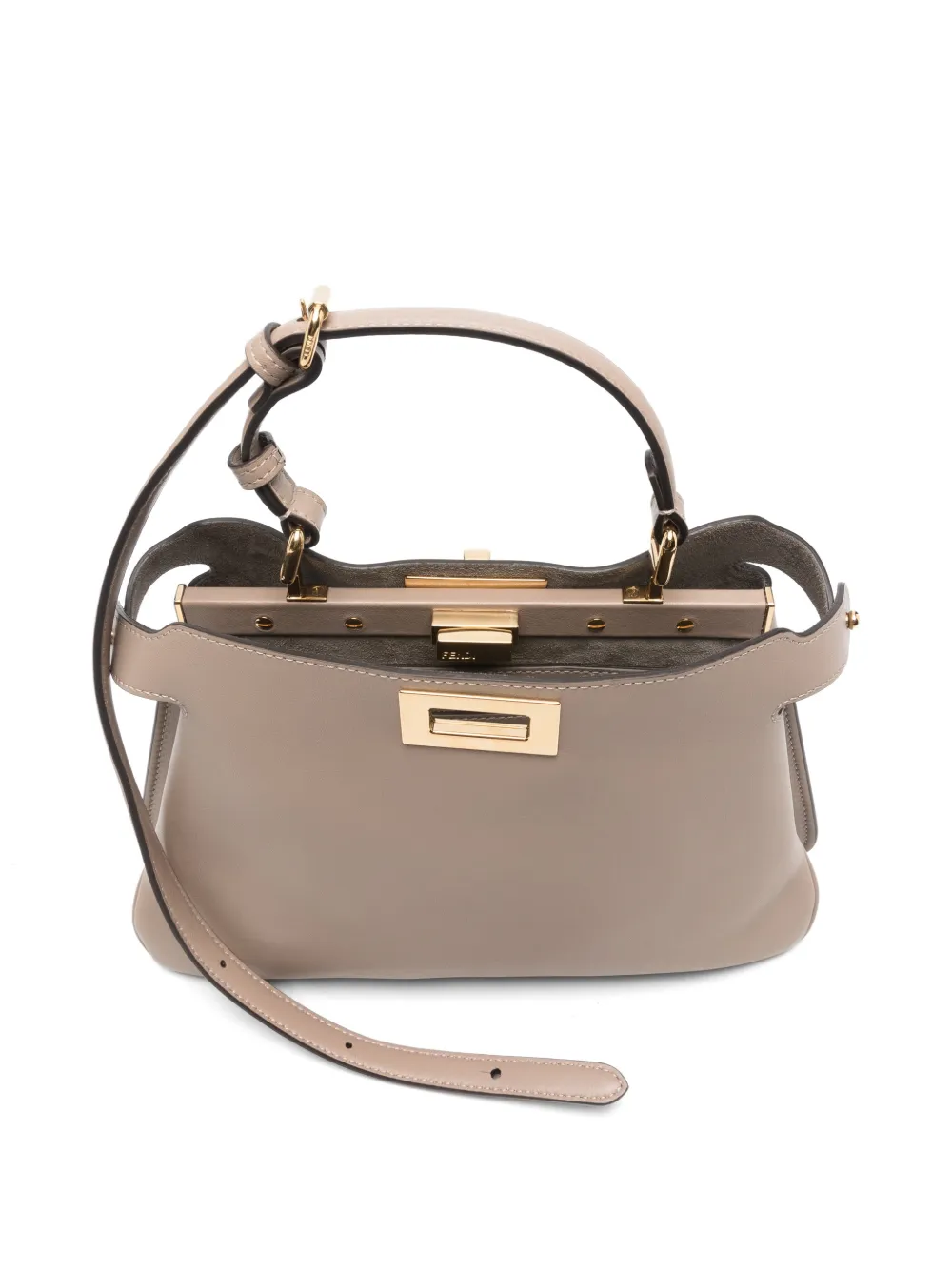 FENDI small Peekaboo Soft tote bag Beige
