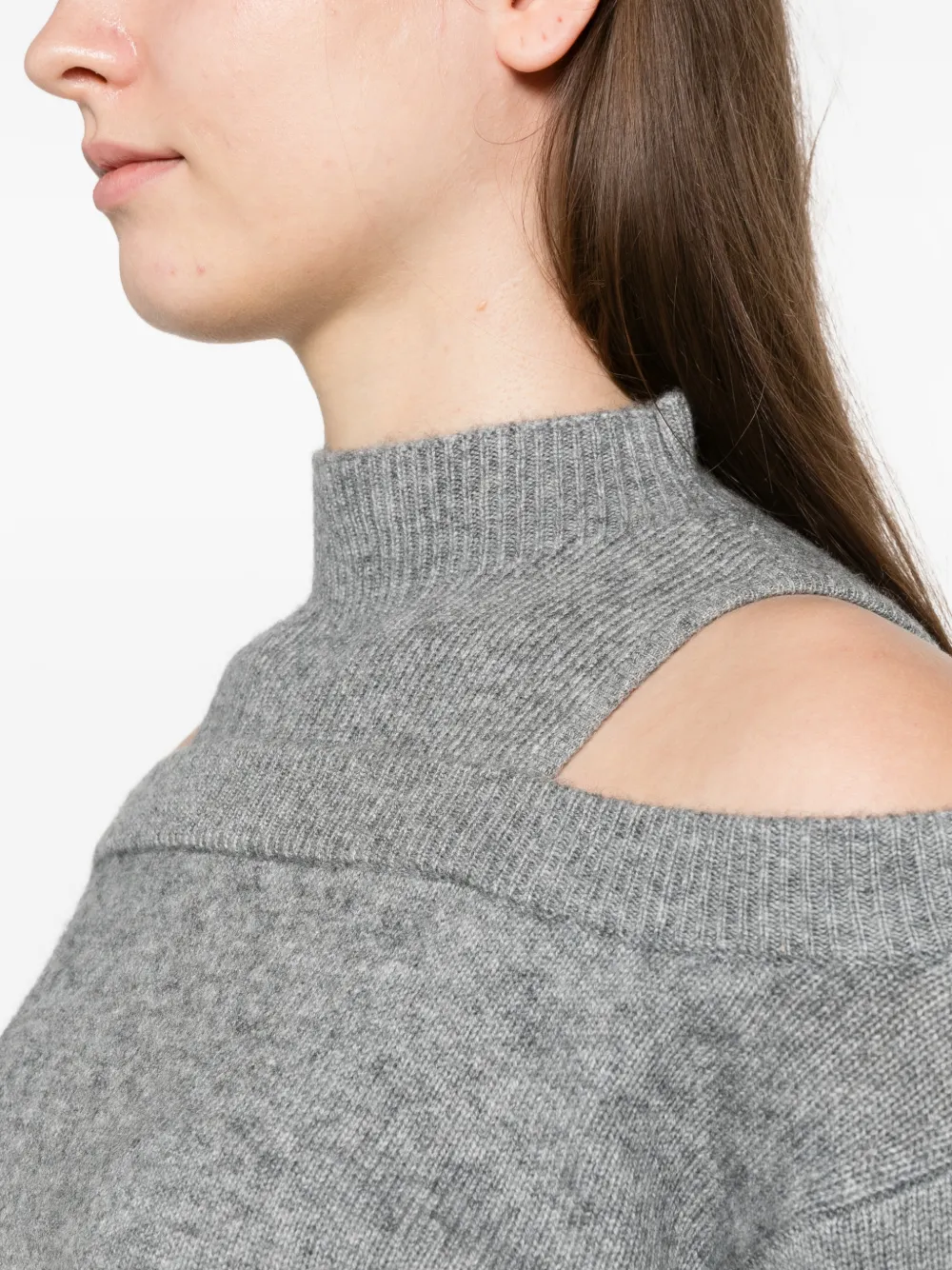 SIMKHAI Alessa cashmere sweater Grijs