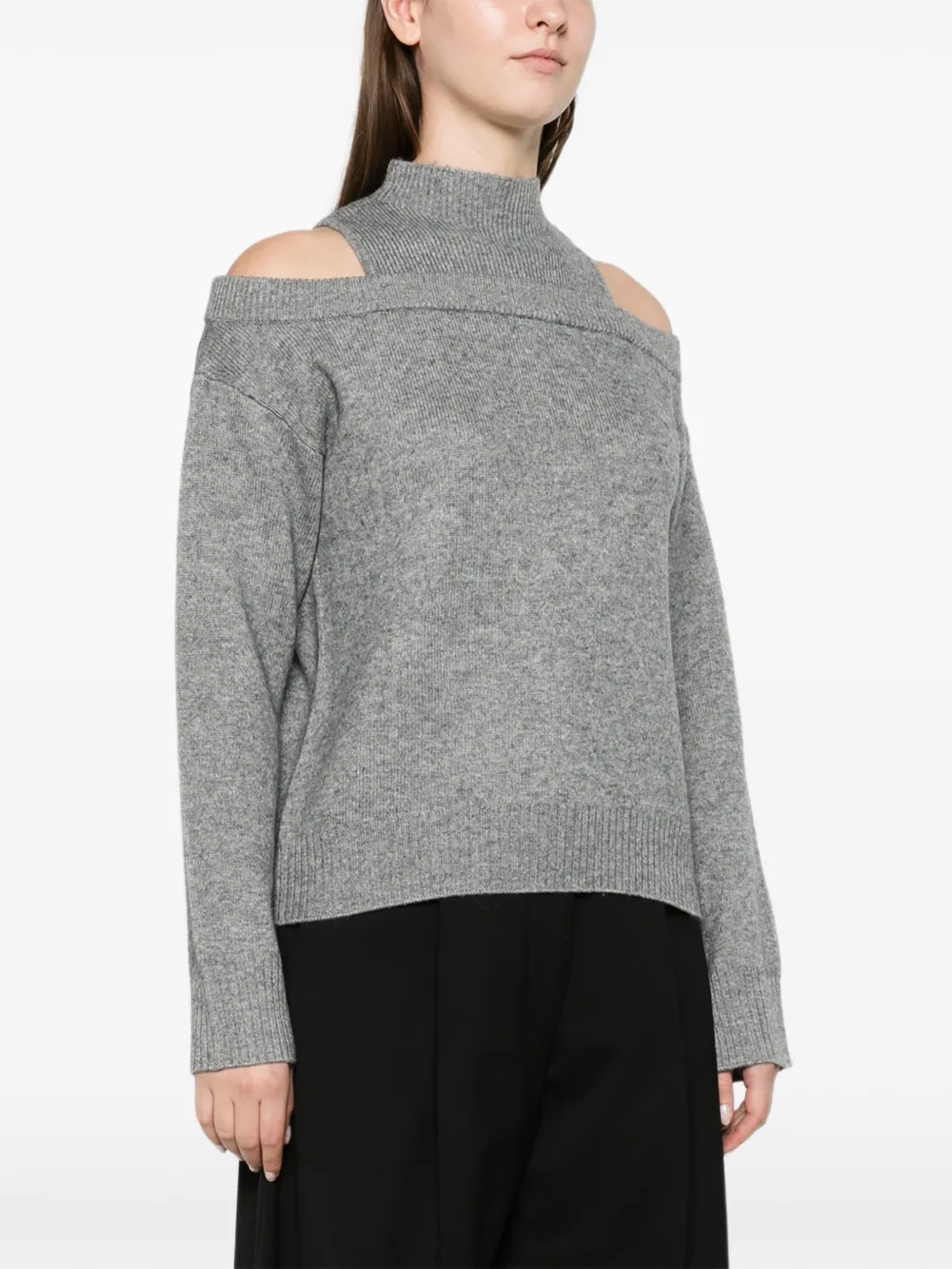 SIMKHAI Alessa cashmere sweater Grijs