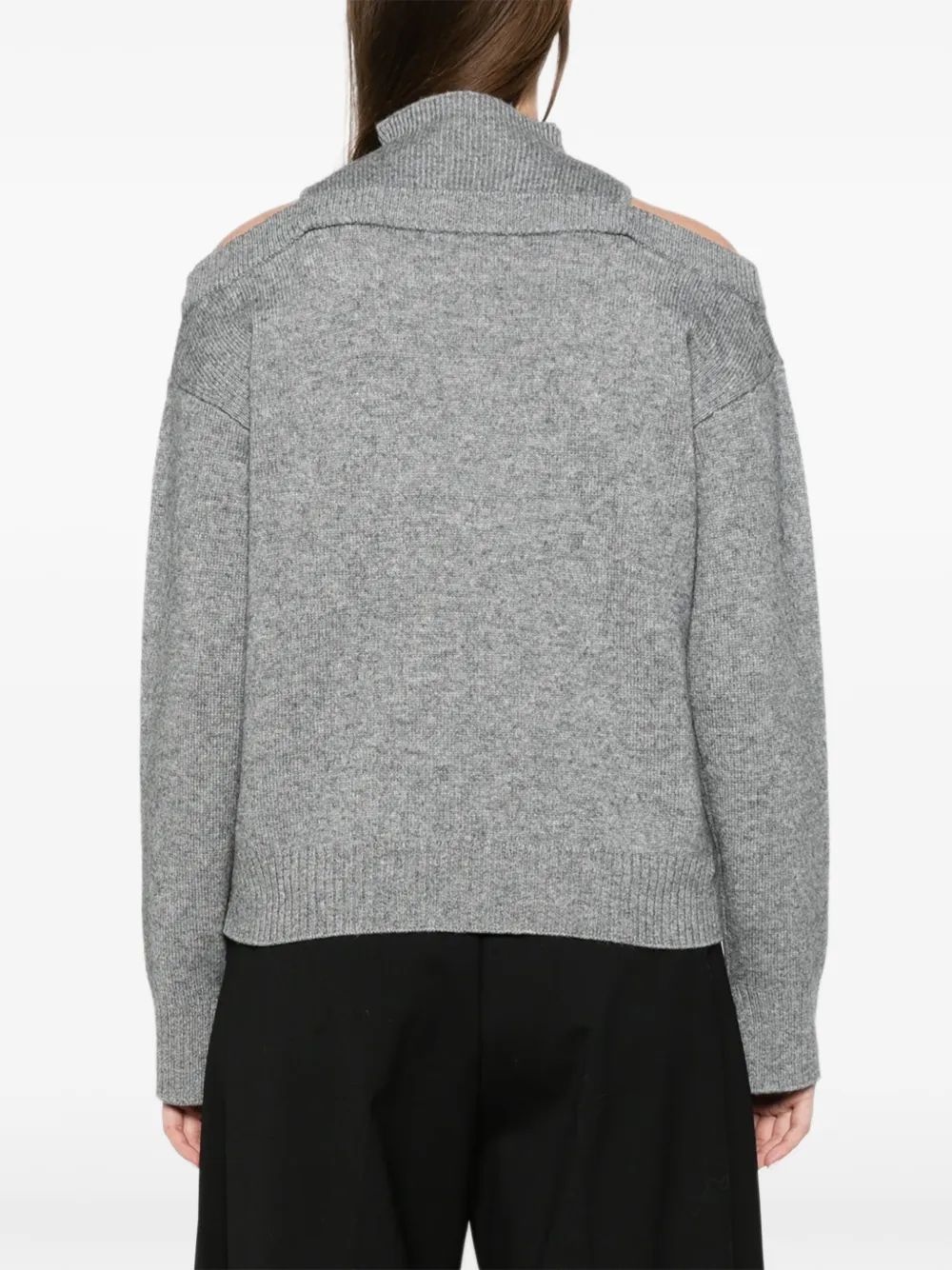 SIMKHAI Alessa cashmere sweater Grijs